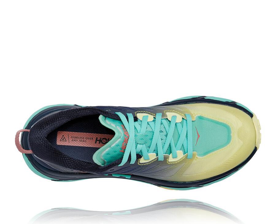 Hoka One One Trailsko Dame - Mafate Speed 3 - Sort/Mintgrønne - 486537MIV